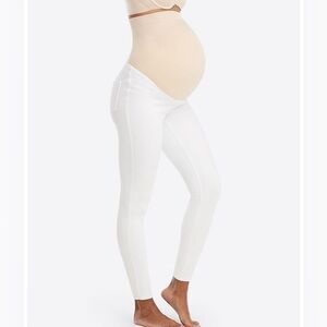 NWT Spanx Mama Maternity Ankle Jean-ish® Ankle Leggings White XS